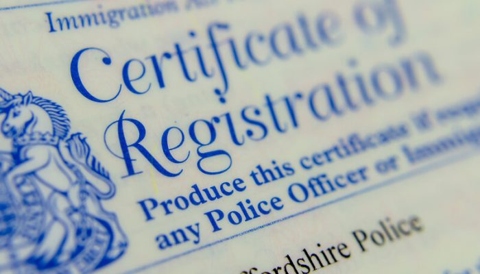 Police Registration Certificate Scheme Suspended